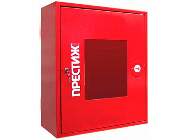 Шкаф пожарный ПРЕСТИЖ-06-НОК - навесной открытый красный для двух огнетушителей
