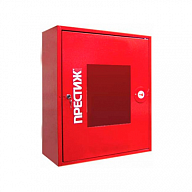 Шкаф пожарный ПРЕСТИЖ-06-НОК - навесной открытый красный для двух огнетушителей