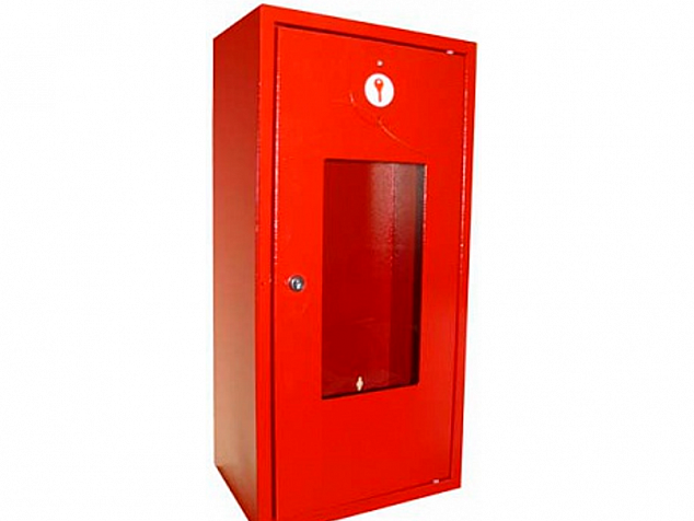 Шкаф пожарный ПРЕСТИЖ-04-НОК - навесной открытый красный для одного огнетушителя